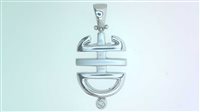 Pendentif Tribale in Or blanc Diamante MP SC AU TRIBALE DIA CT 0.03